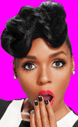 janelle monae pink background