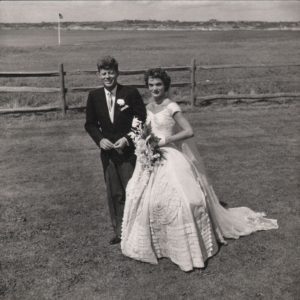 John F. Kennedy & Jacqueline Bouvier on Their Wedding Day, Newport, Rhode Island by Toni Frissell courtesy of Keith de Lellis Gallery