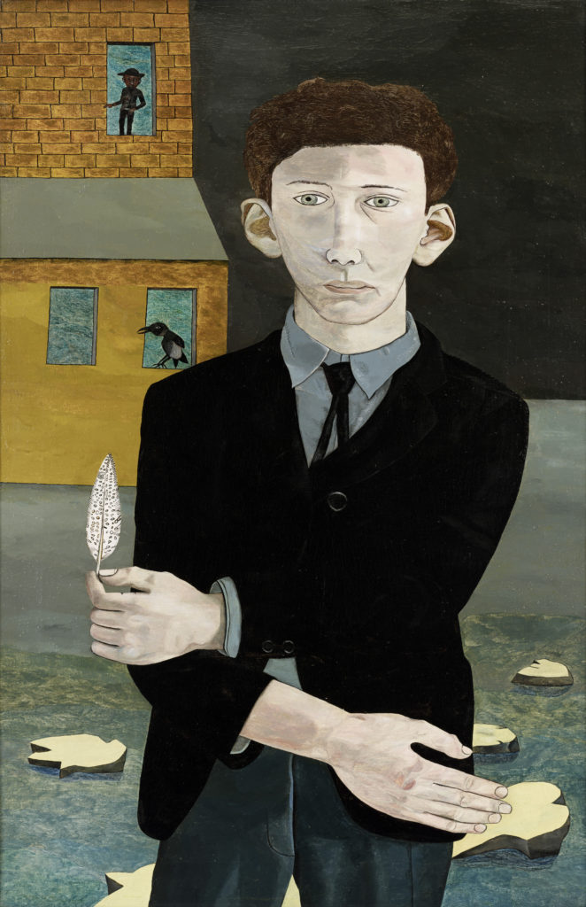Man with a Feather (Self Portrait) by Lucian Freud