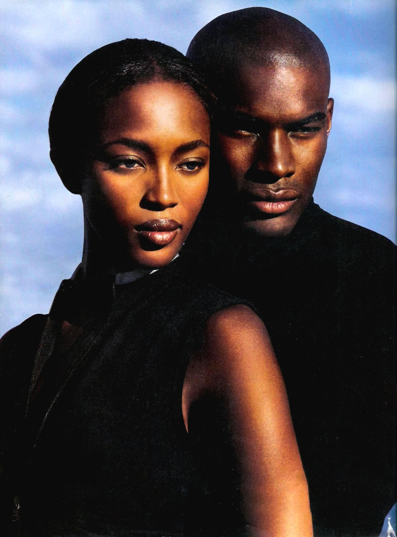Tyson Beckford and Naomi Campbell for Ralph Lauren