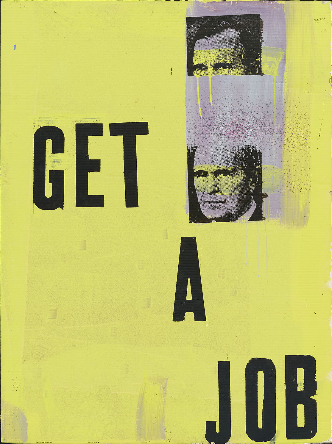 Get A Job [One and a Half Bushes] 1992 - Mark Flood, courtesy Karma Gallery