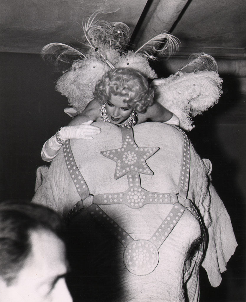 Weegee, Marilyn at the Circus, c. 1955