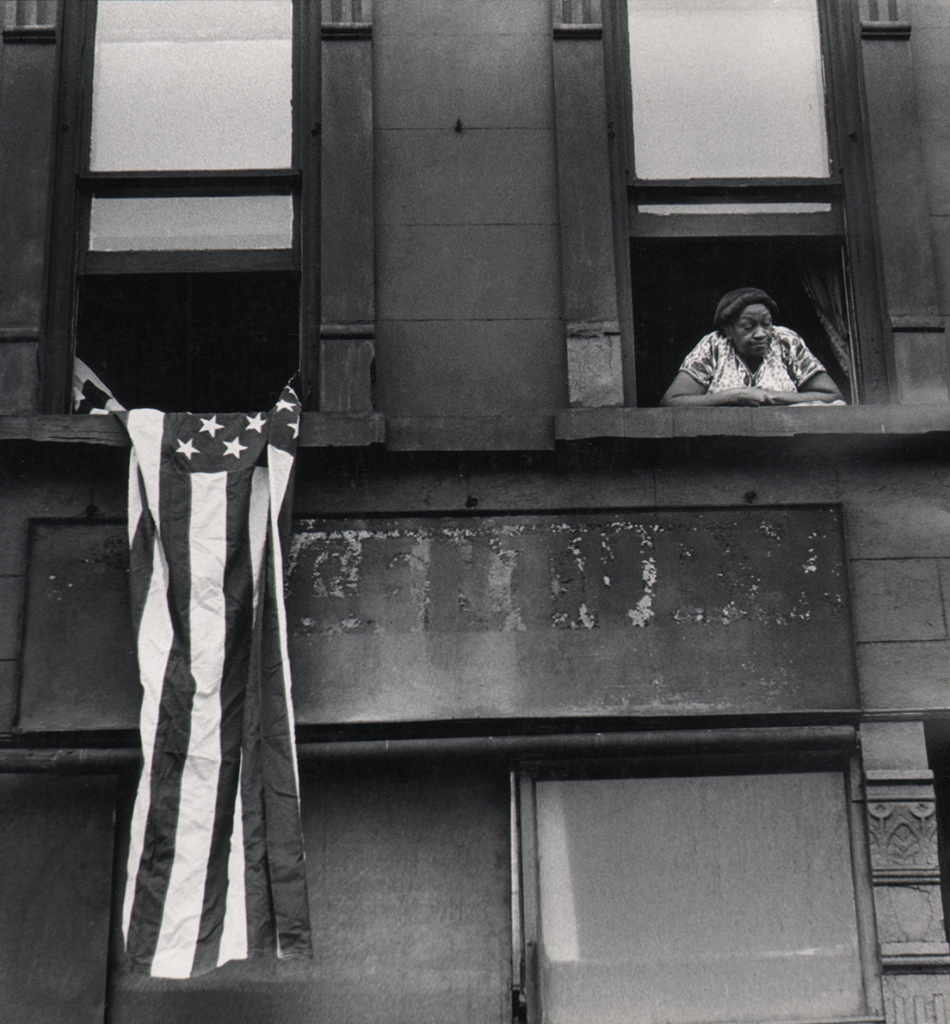 Beuford Smith, Flag Day, Harlem, 1976