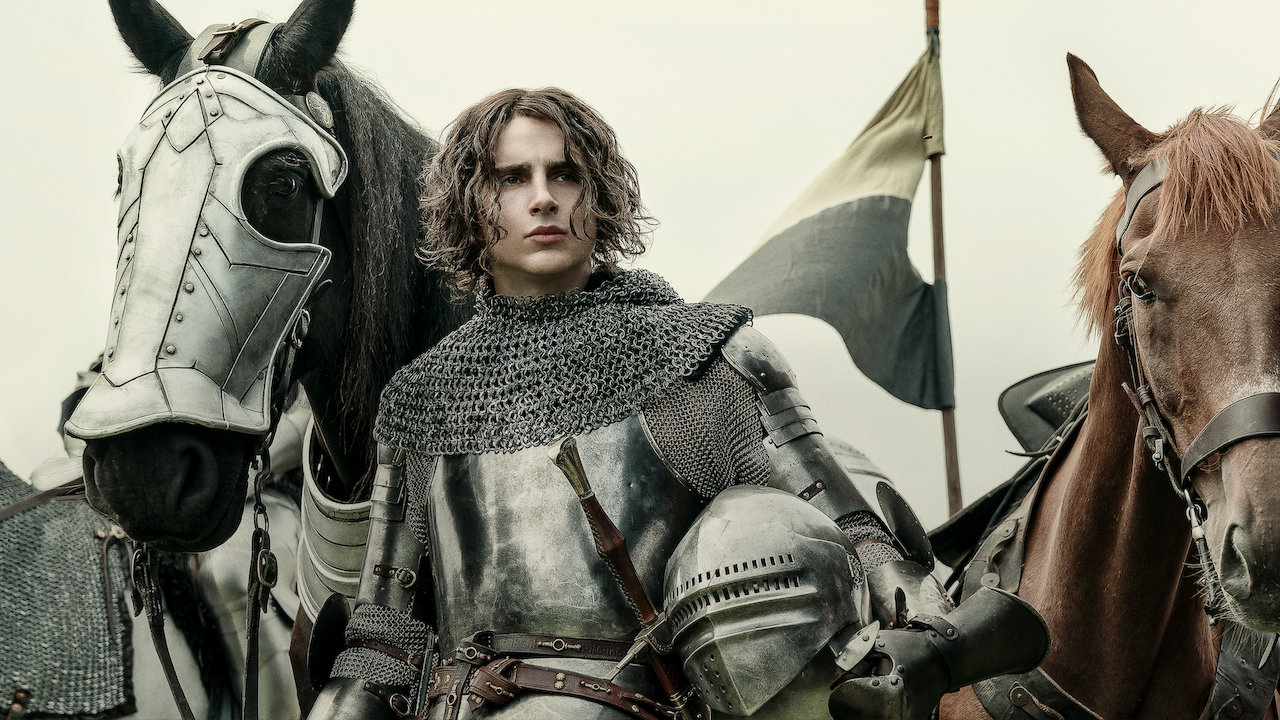 timothee chalamet in the king on netflix