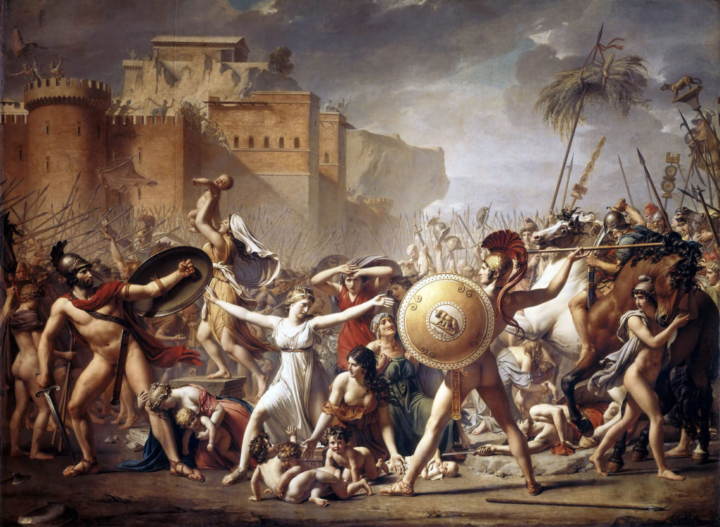 Jacques Louis David - The Intervention of the Sabine Women