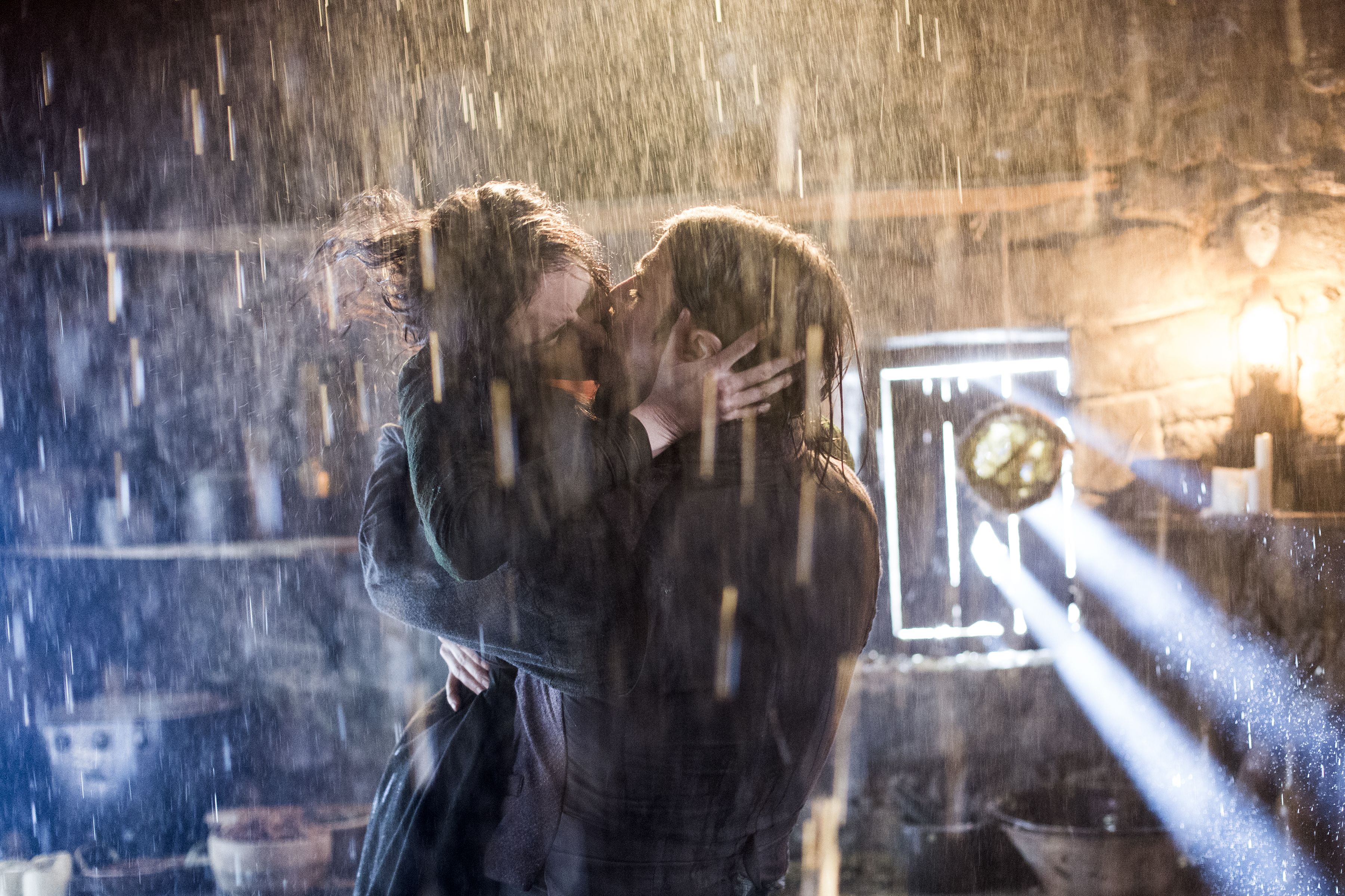 penny dreadful eva green josh hartnett kissing in the rain