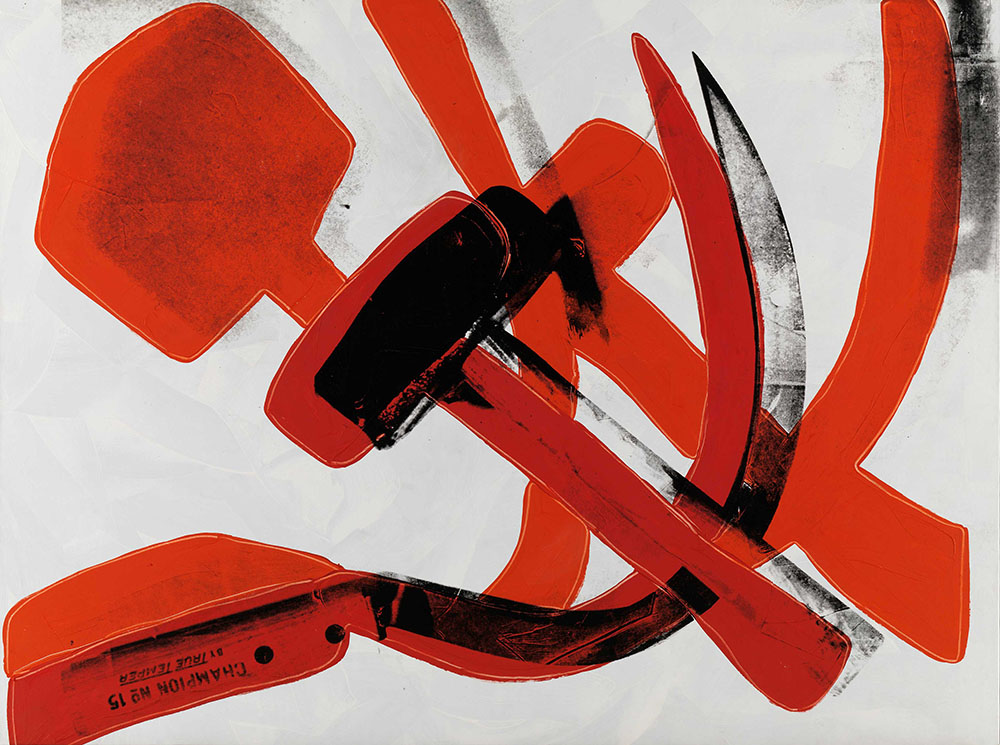 Andy Warhol - Hammer and Sickle; Courtesy of the Tate Modern