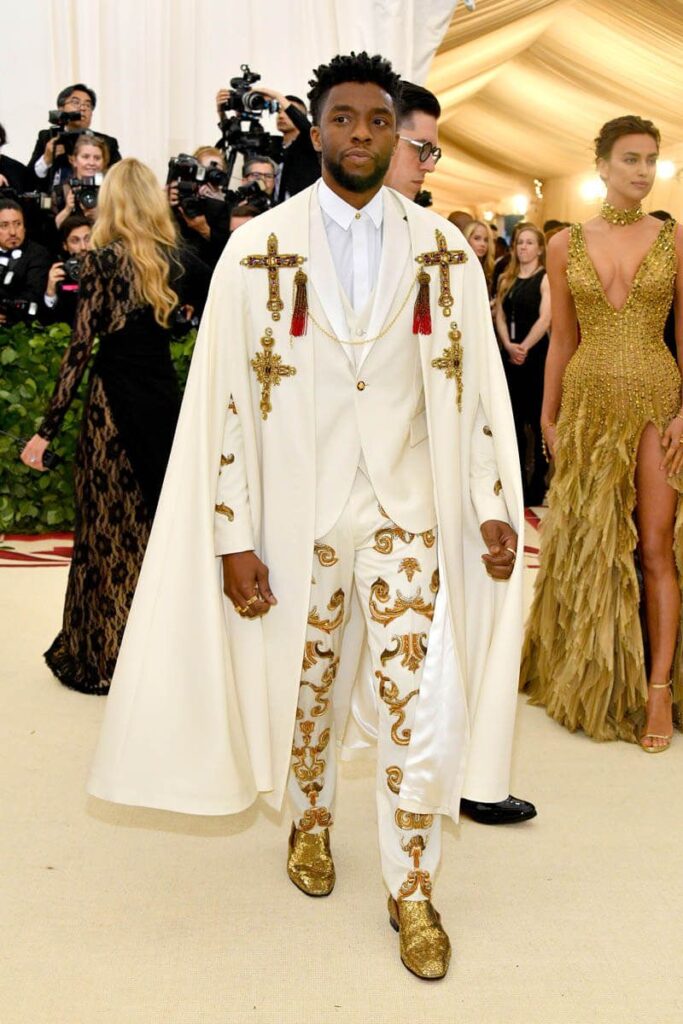 Chadwick Boseman in Versace
