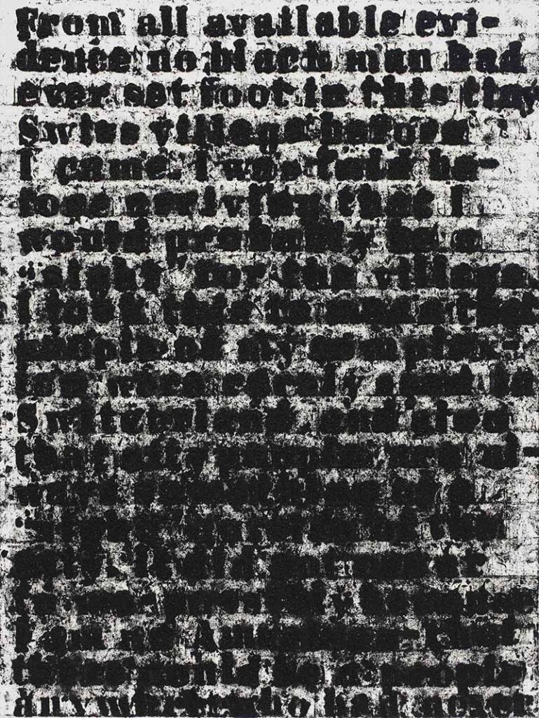 Glenn Ligon, Stranger Study #15, 2000