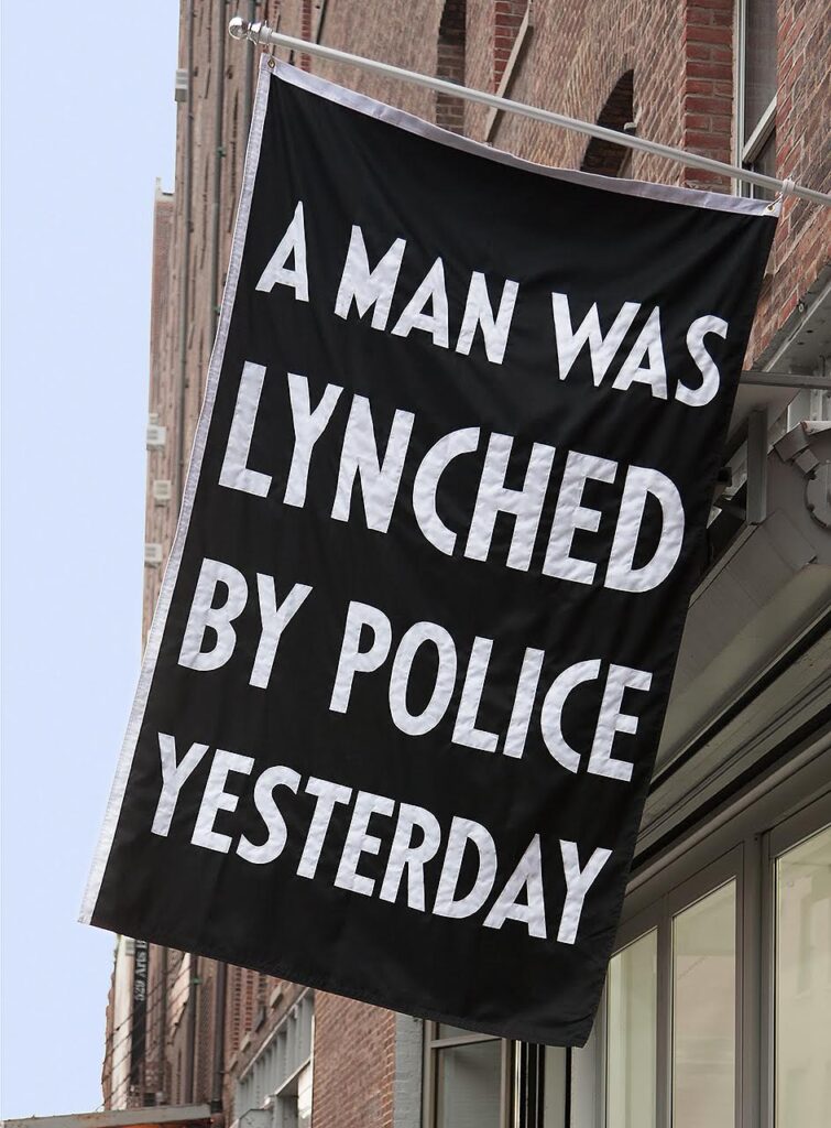 A man was lynched by police yesterday