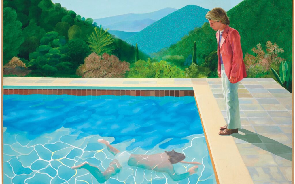 David Hockney, Portrait of the Artist (pool with two figures)