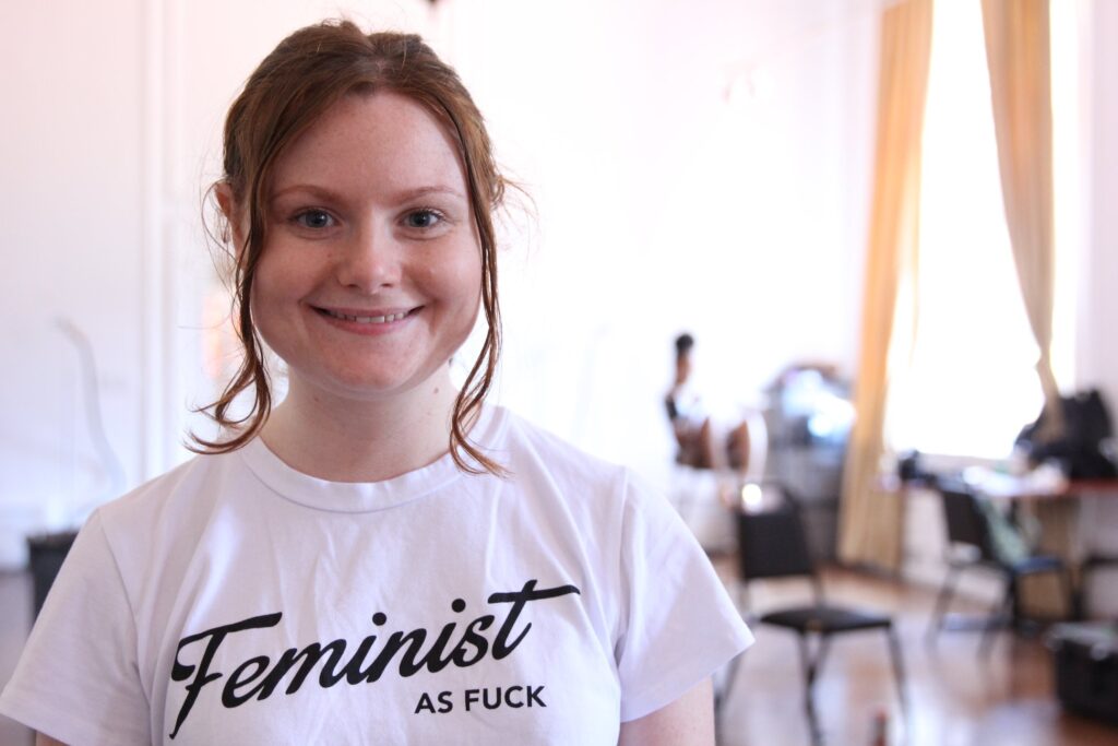 Amanda Jane Stern, the author and a cast member of '1 Angry Black Man'