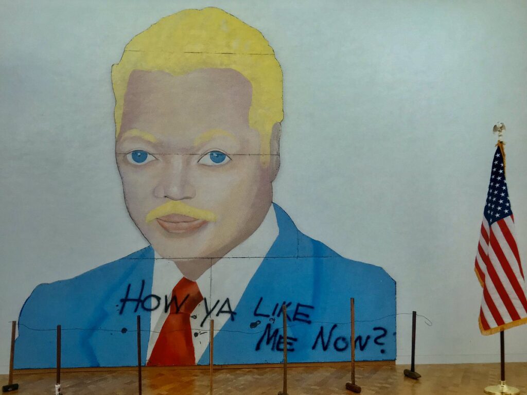 David Hammons How do you like me now? 1988