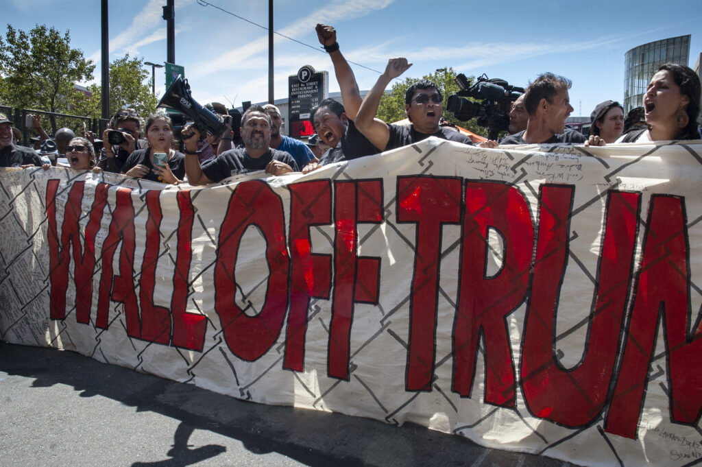 Wall Off Trump, RNC, Cleveland, 2016