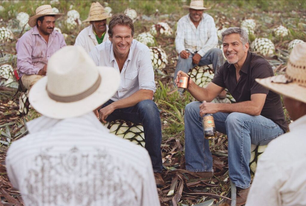 George Clooney tequila with Rande Gerber