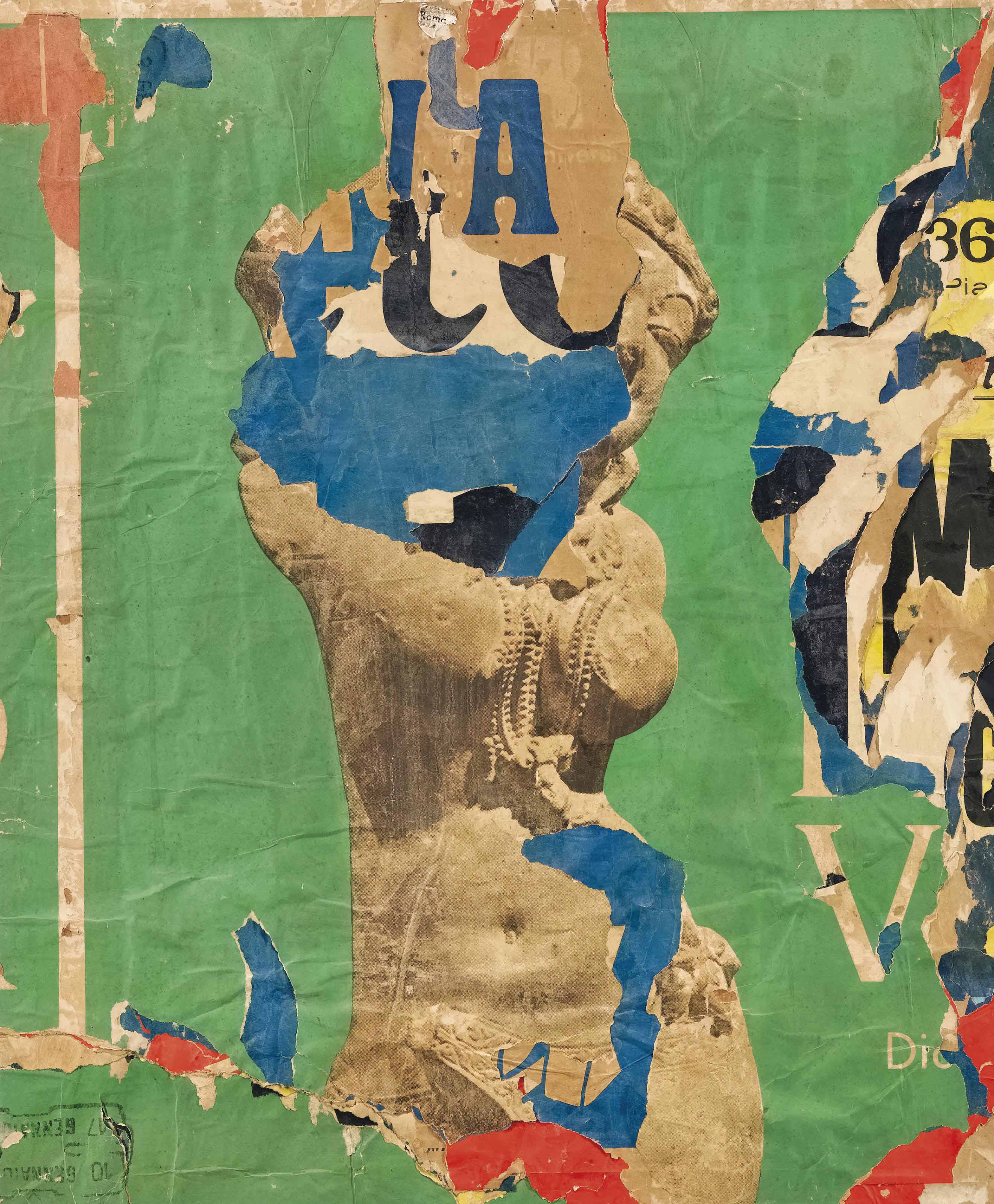 Mimmo Rotella, Divinta, 1962
