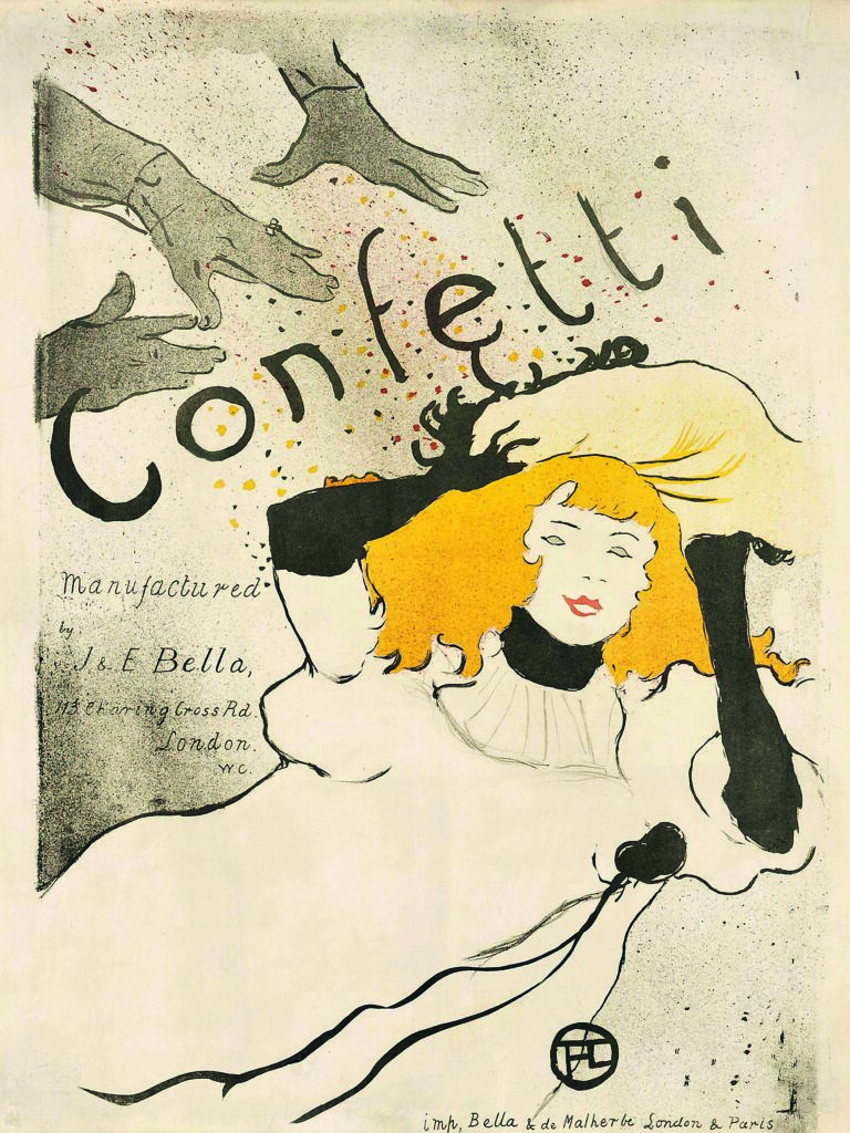 Toulouse Lautrec, Confetti, 100 Posters