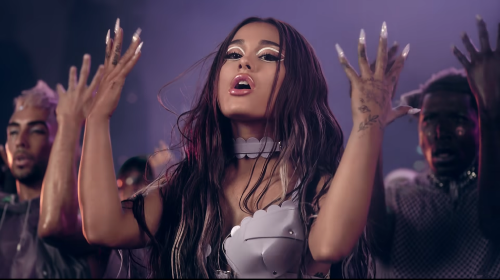 Ariana Grande in Lady Gaga's "Rain on Me" music video