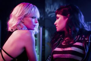 charlize theron and sofia boutella in atomic blonde