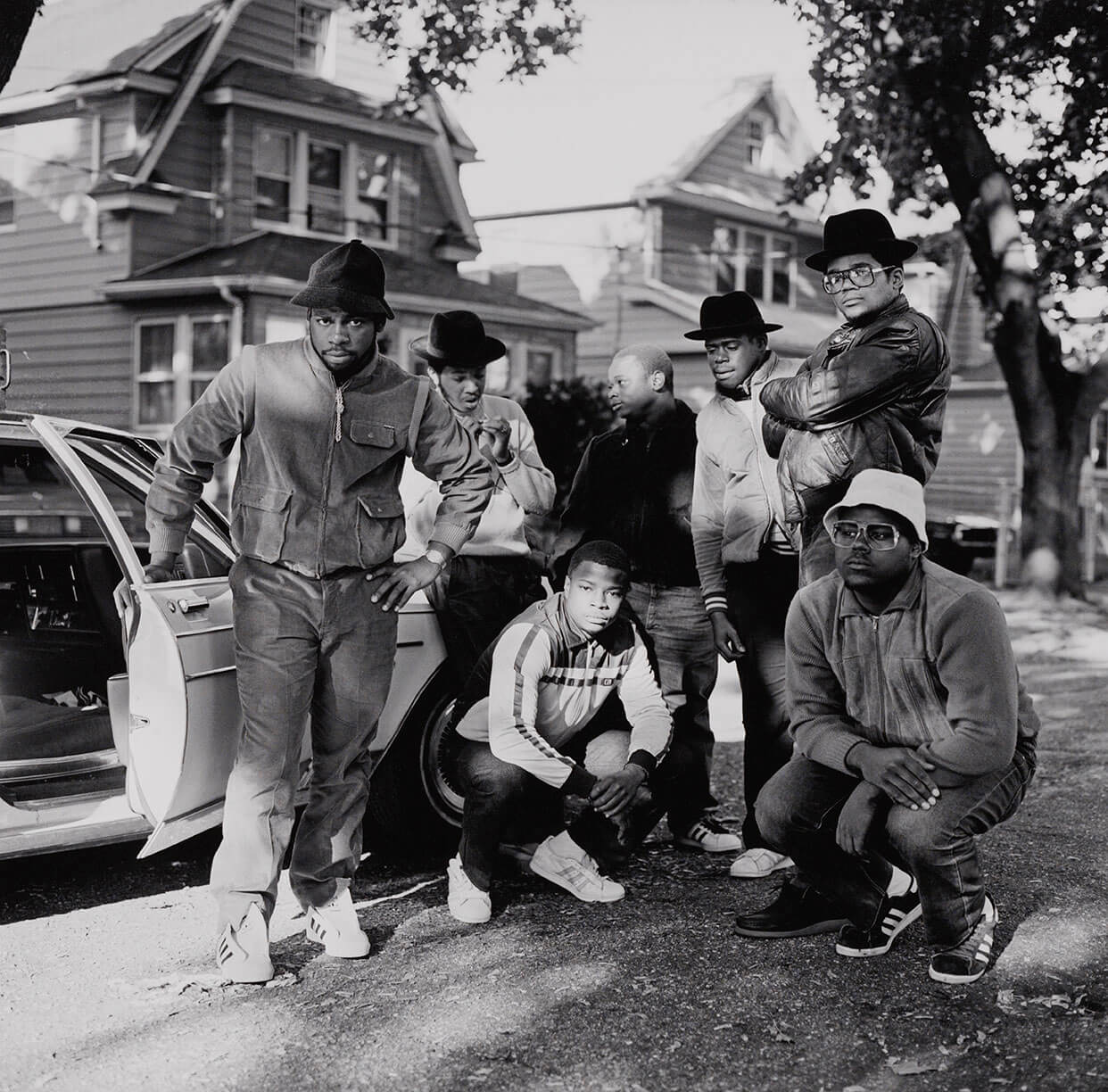 Janette Beckman RUN DMC with Posse, Hollis, Queens, 1984
