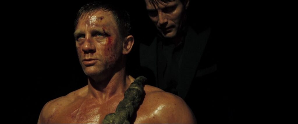 daniel craig and mads Mikkelsen in casino royale