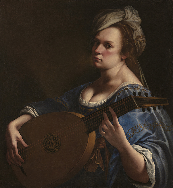 Artemisia Gentileschi. Self Portrait as a Lute Player, about 1615-18
