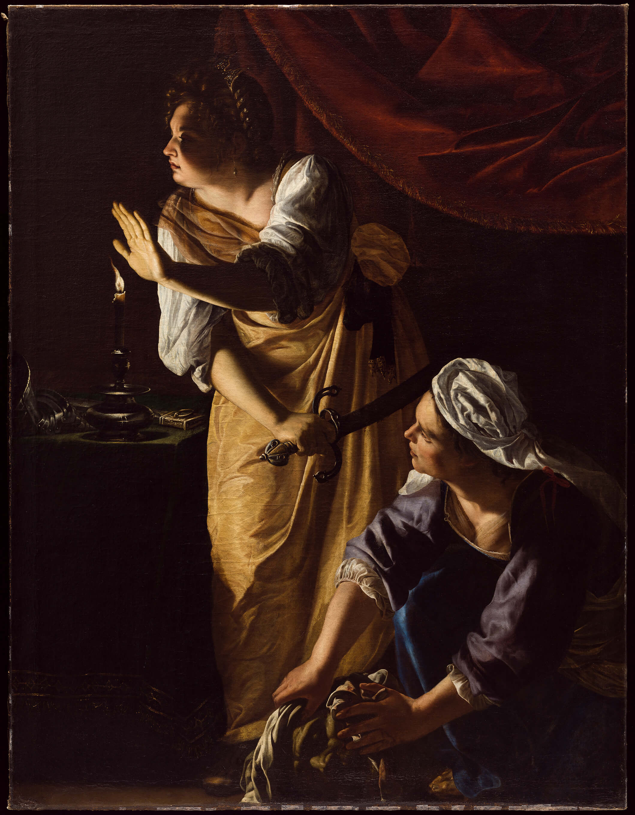 Artemisia Gentileschi. Judith and her Maidservant, about 1623-5