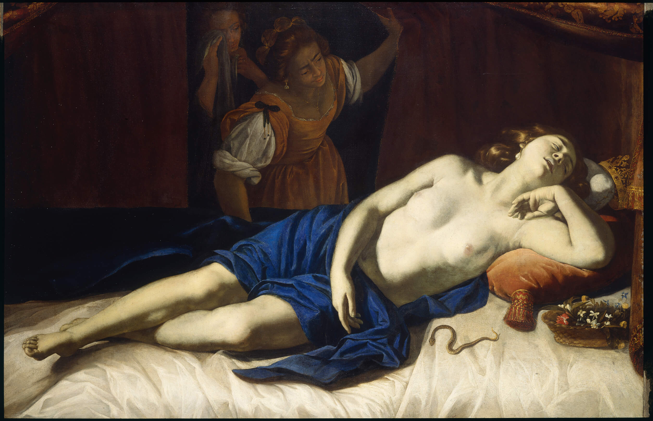Artemisia Gentileschi. Cleopatra, about 1633-5