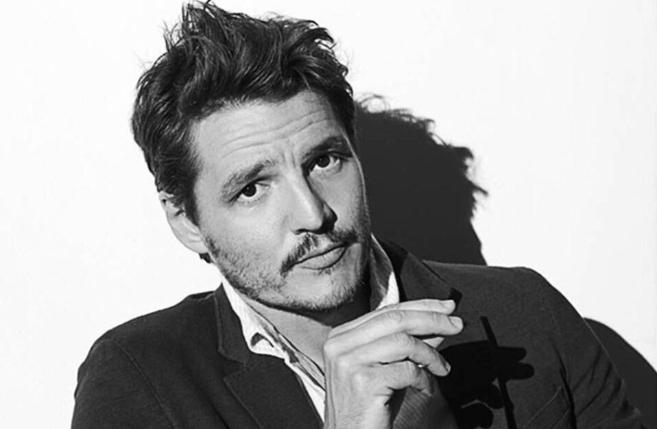 pedro pascal black and white
