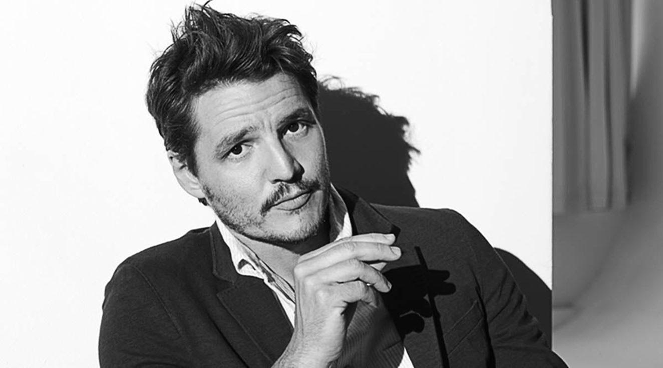 pedro pascal black and white