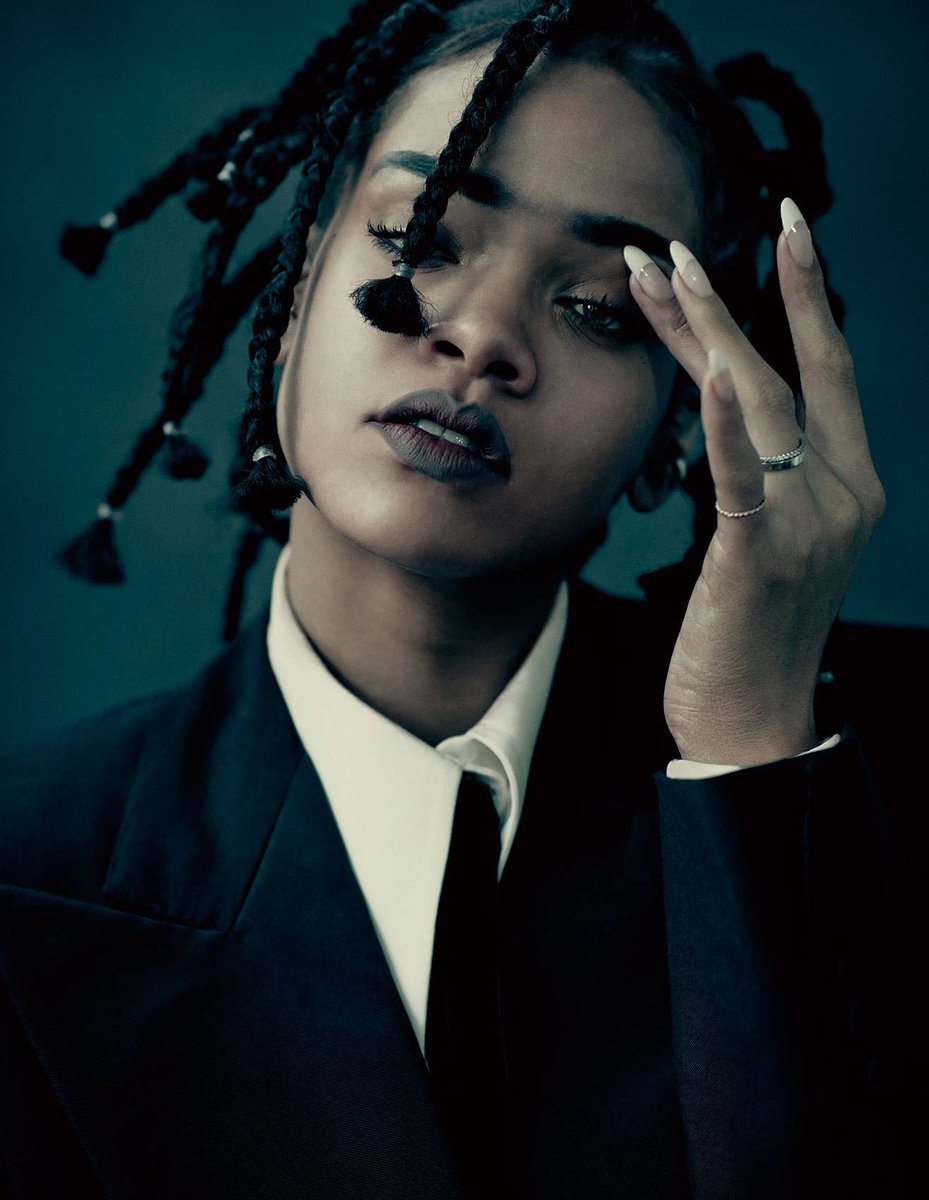 rihanna paolo roversi braids