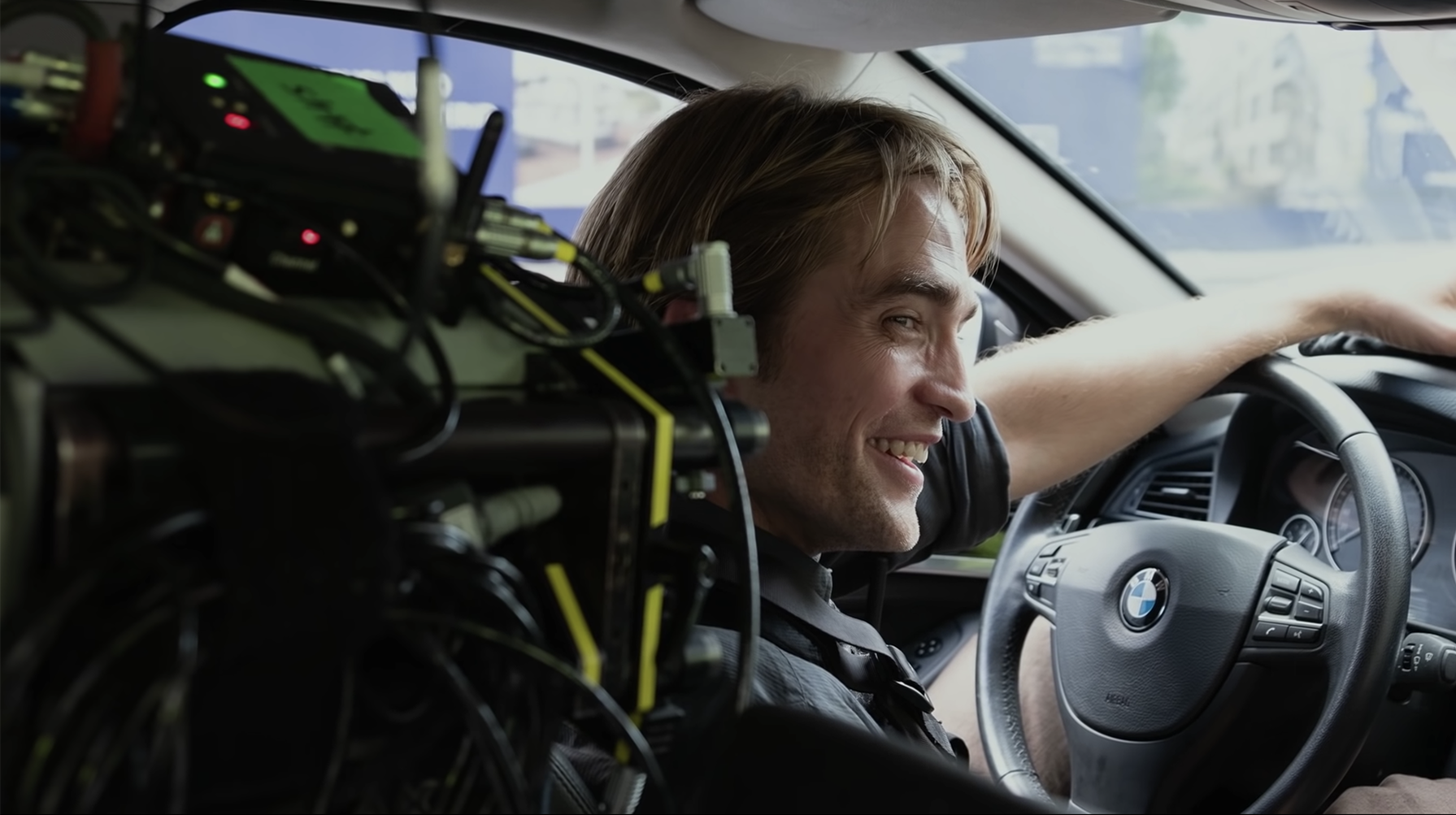 robert pattinson with the imax camera
