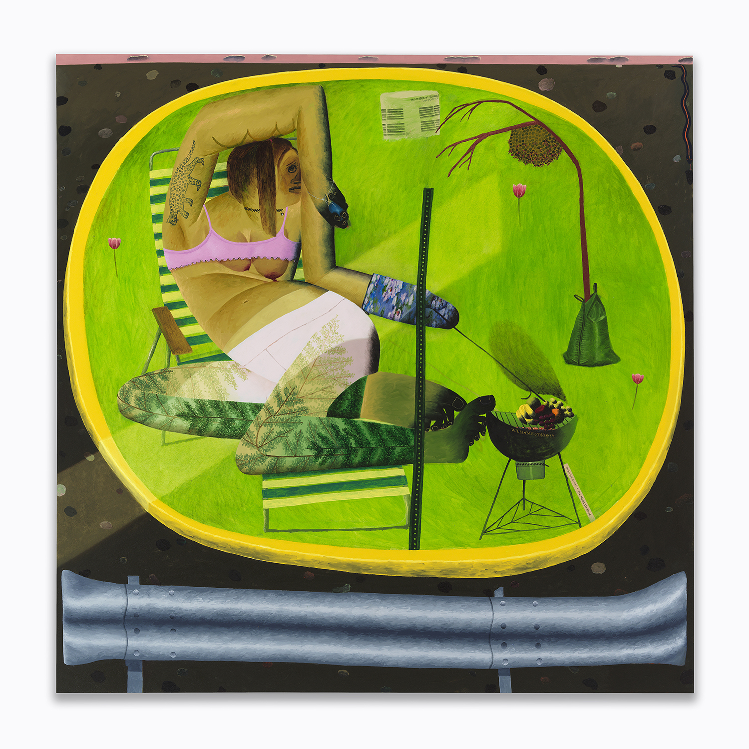 Celeste Rapone, Oasis, 2020 Oil on canvas. Photo: Tom Van Eynde Copyright: © Celeste Rapone Courtesy of the artist and Corbett vs. Dempsey, Chicago