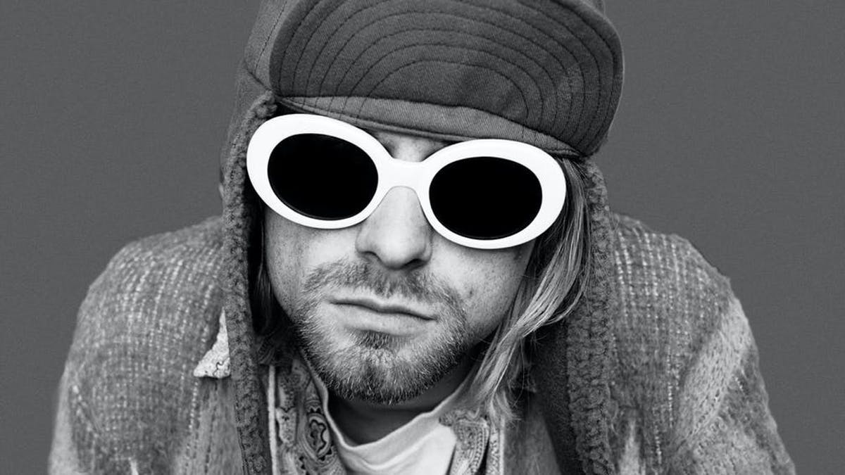 kurt cobain black and white
