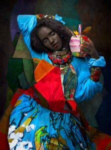 Cooper & Gorfer - Maryan Holding Blue, 2020 © Cooper & Gorfer. On view at Fotografiska New York.