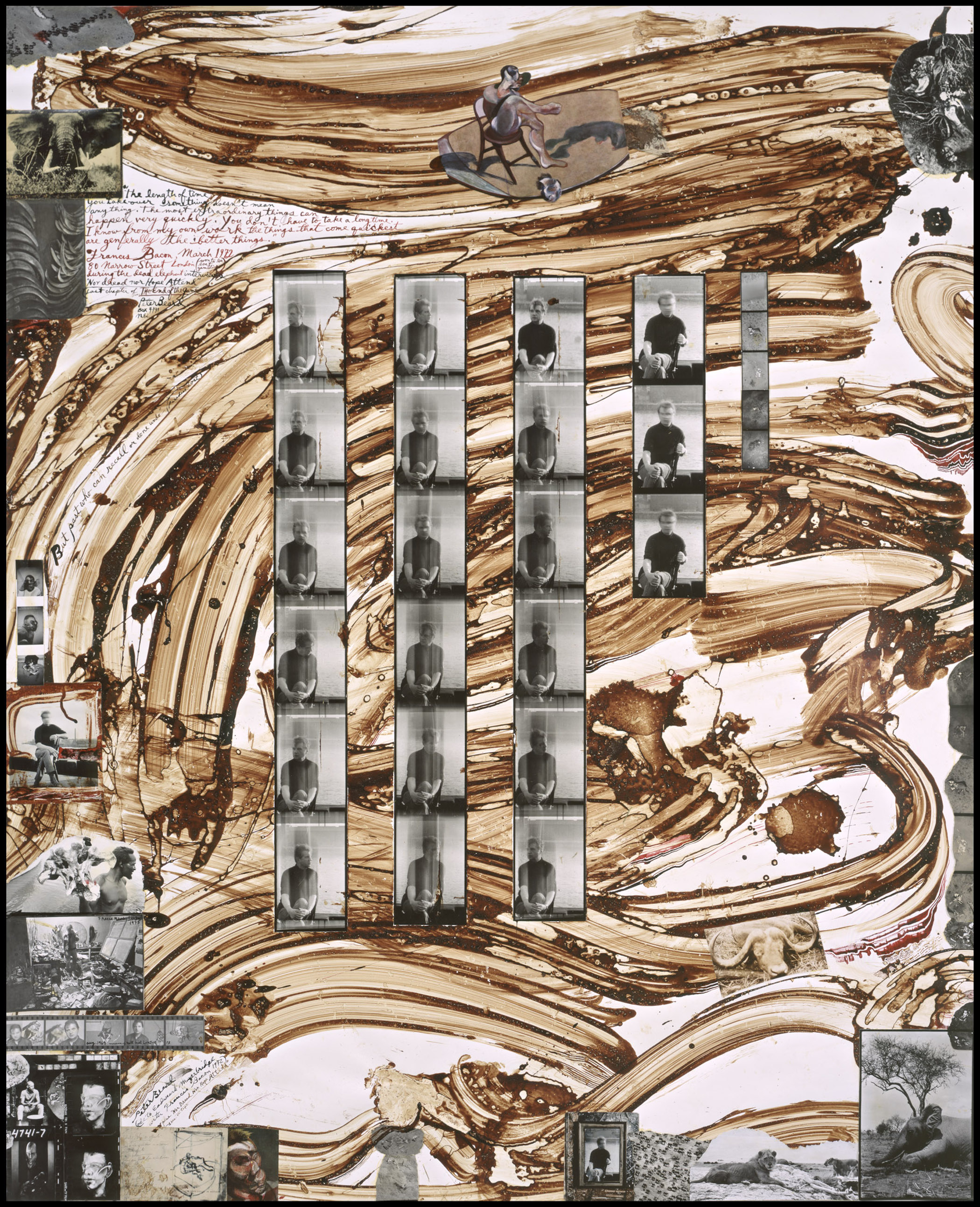 Peter Beard, Ode to Eadweard Muybridge with Francis Bacon, plus "Nor Dread Nor Hope Attend" 8 hrs on tape, March, 1972/2005 © The Estate of Peter Beard