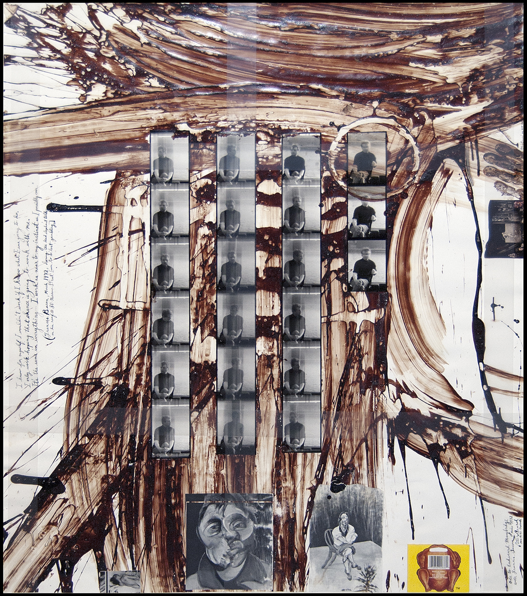 Peter Beard, Ode to Eadweard Muybridge with Francis Bacon, 1972/2005 © The Estate of Peter Beard