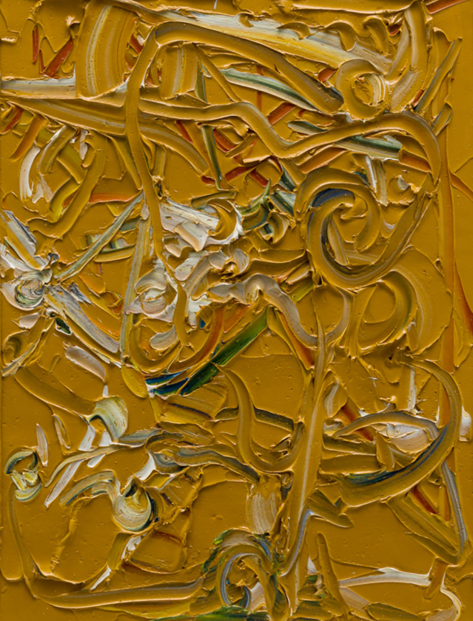 Liat Yossifor, Clay Face, 2020. Oil on paper. 16" x 12 1/4"/ 41 x 31 cm. Courtesy of Patron Gallery
