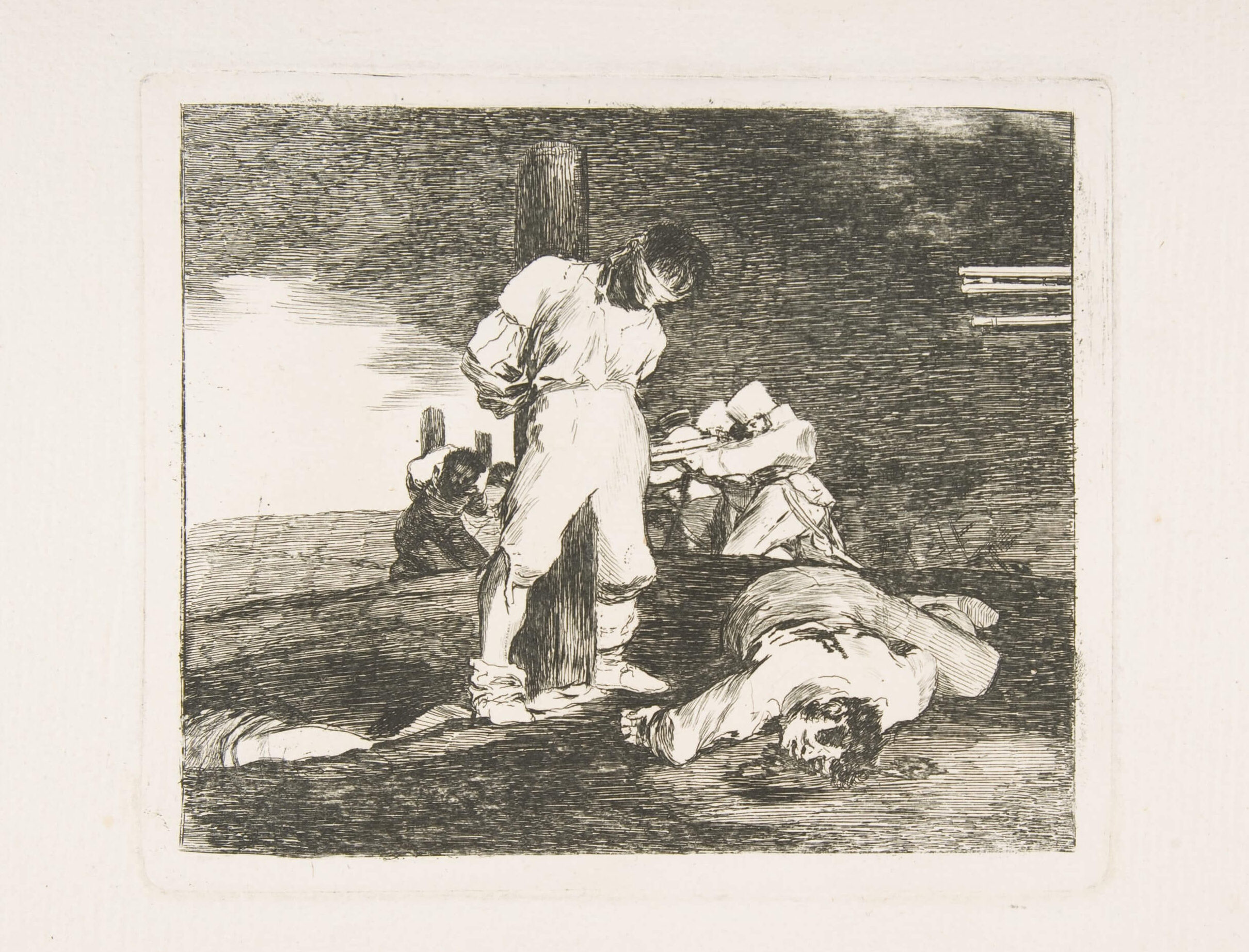 Goya, Plate 15 from The Disasters of War (Los Desastres de la Guerra): 'And there is no help.' (Y no hay remedio.) 1810. Etching, drypoint, burin, burnisher. The Metropolitan Museum of Art, New York, Harris Brisbane Dick Fund, 1932