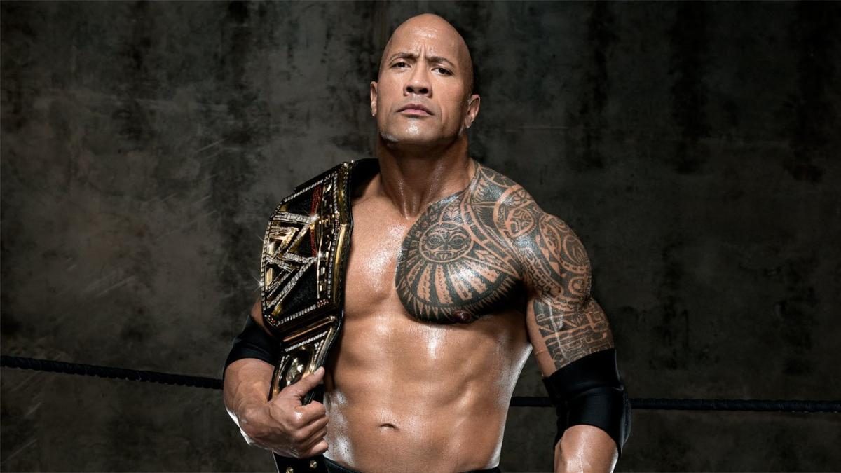 the rock and his wwe champion belt
