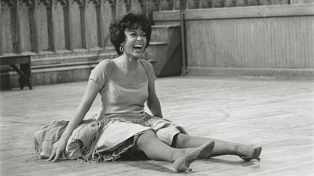 Rita Moreno in rehearsal for West Side Story