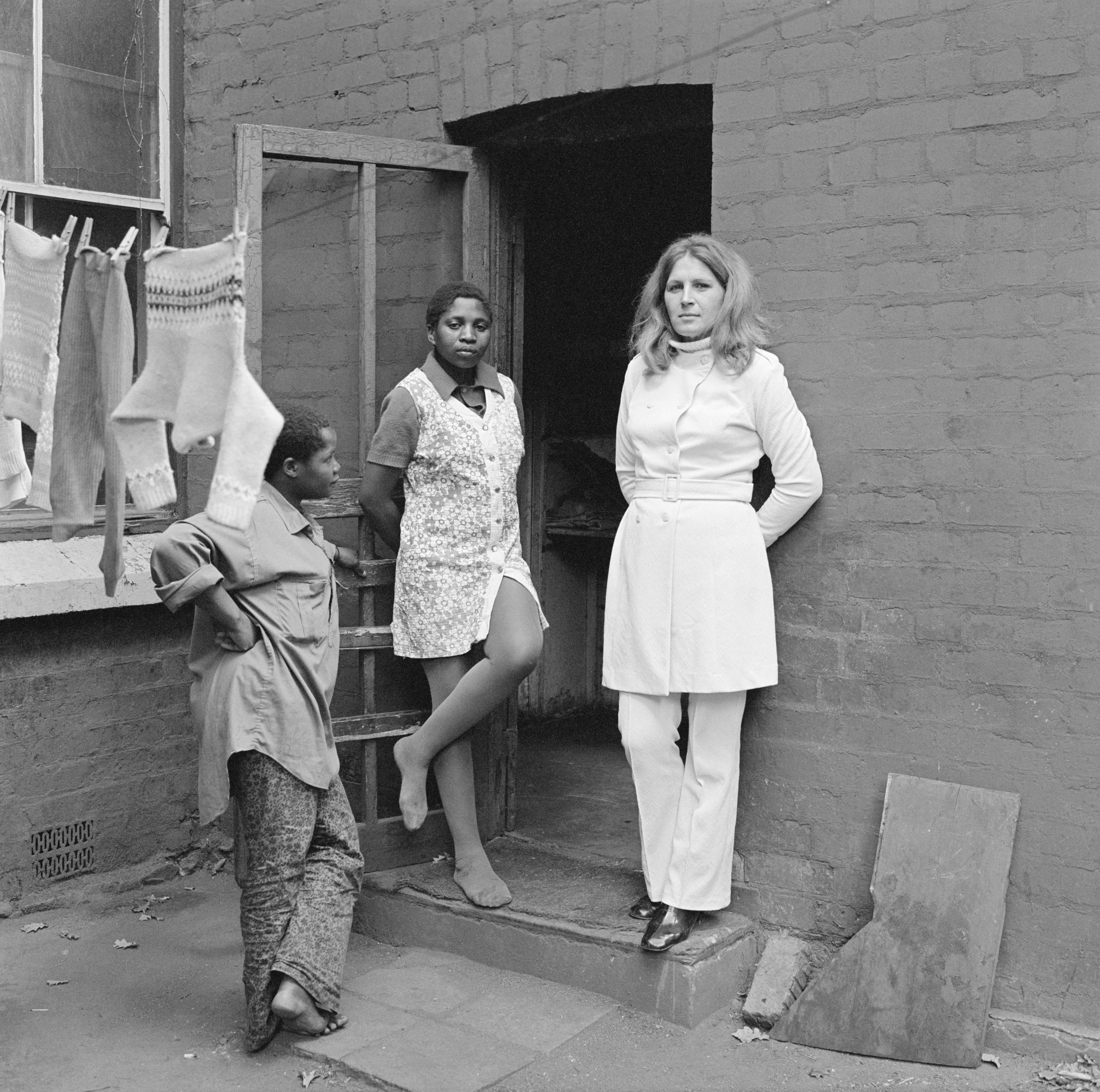 David Goldblatt At 39 Soper Road, Berea, May 1972, 1972 gelatin silver hand print 10-7/8" × 10-7/8" (27.6 cm × 27.6 cm), image 15-7/8" × 12" (40.3 cm × 30.5 cm), paper No. 128761 © The David Goldblatt Legacy Trust
