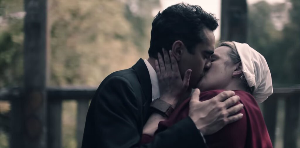 Elisabeth Moss and Nick Blaine in The Handmaid's Tale season 4