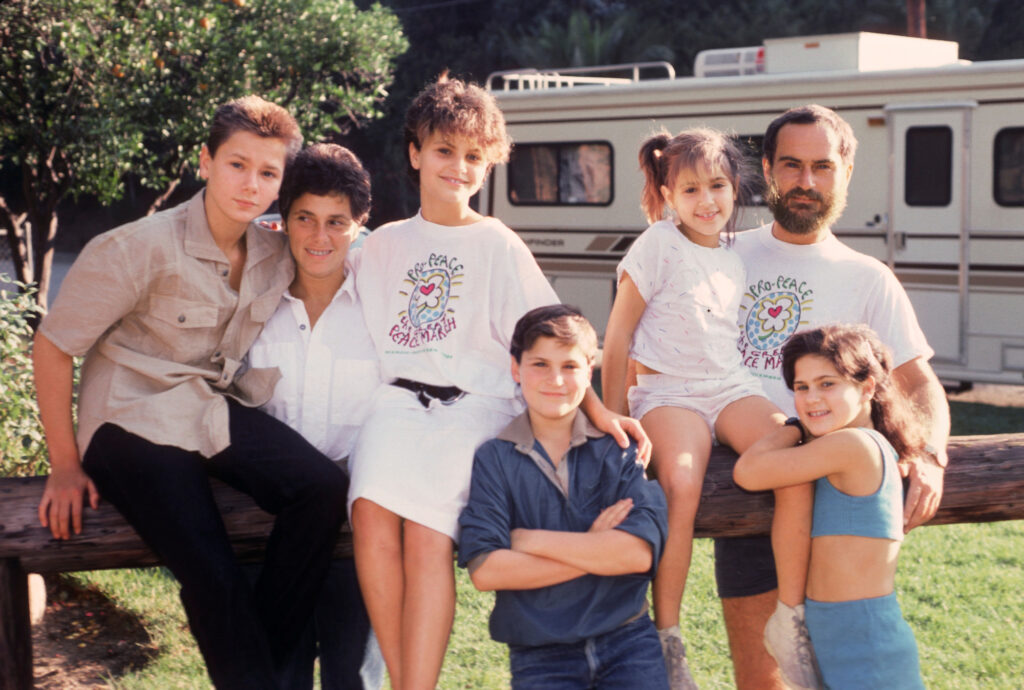The Phoenix family including Rain, Joaquin and River