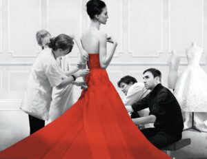 dior and i with raf simons on the right