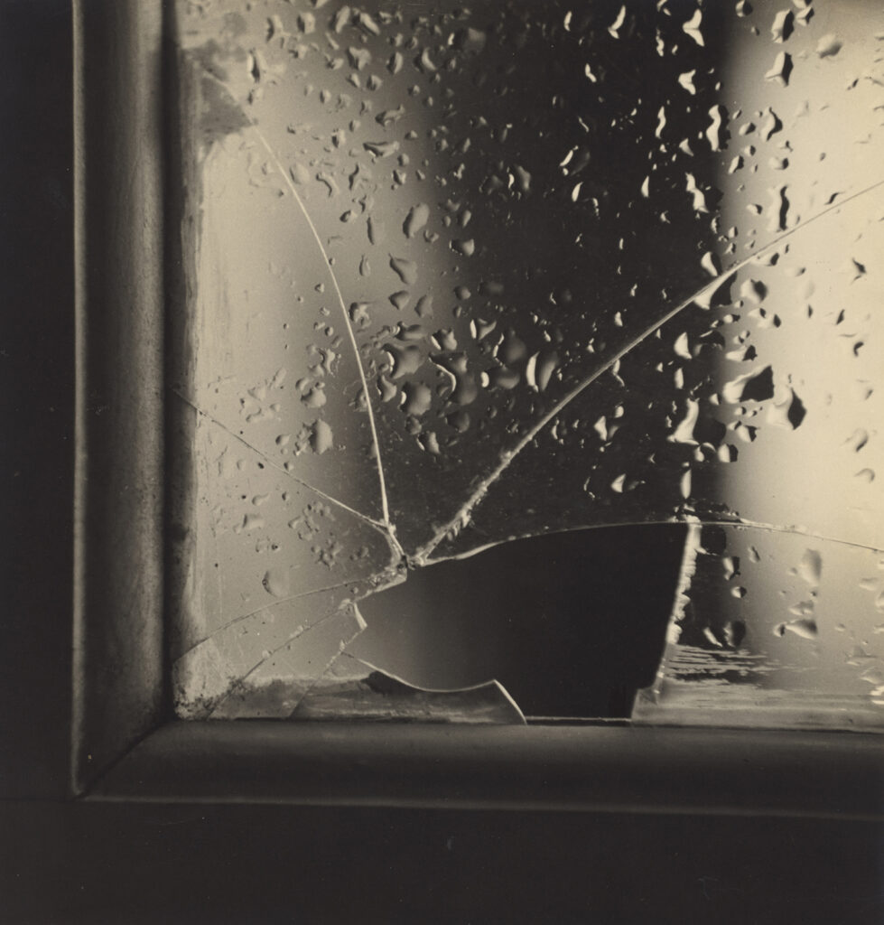 Maria Helena Valente da Cruz. The Broken Glass (O vidro partido). c. 1952. Gelatin silver print, 11 7/8 × 11 1/2 in. (30.2 × 29.2 cm). The Museum of Modern Art, New York. Acquired through the generosity of Donna Redel. © 2020 Estate of Maria Helena Valente