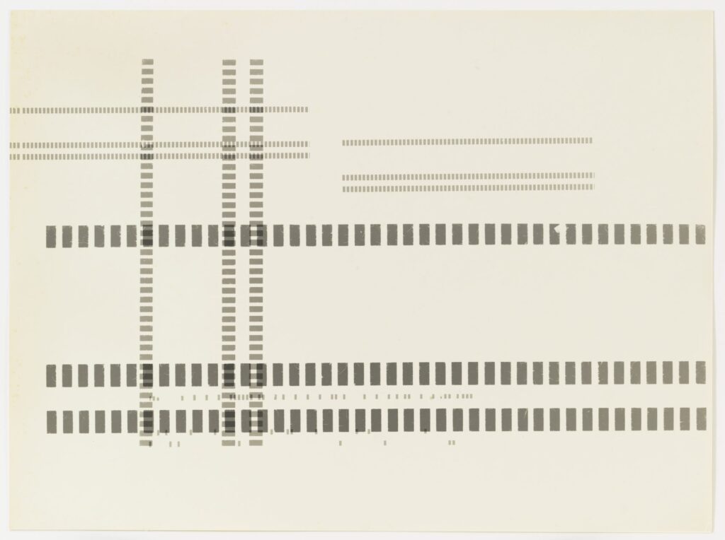 Geraldo de Barros. Fotoforma. 1952-53. Gelatin silver print, 11 13/16 × 15 1/8 in. (30 × 38.4 cm). The Museum of Modern Art, New York. Acquired through the generosity of John and Lisa Pritzker. © 2020 Arquivo Geraldo de Barros. Courtesy Luciana Brito Galer