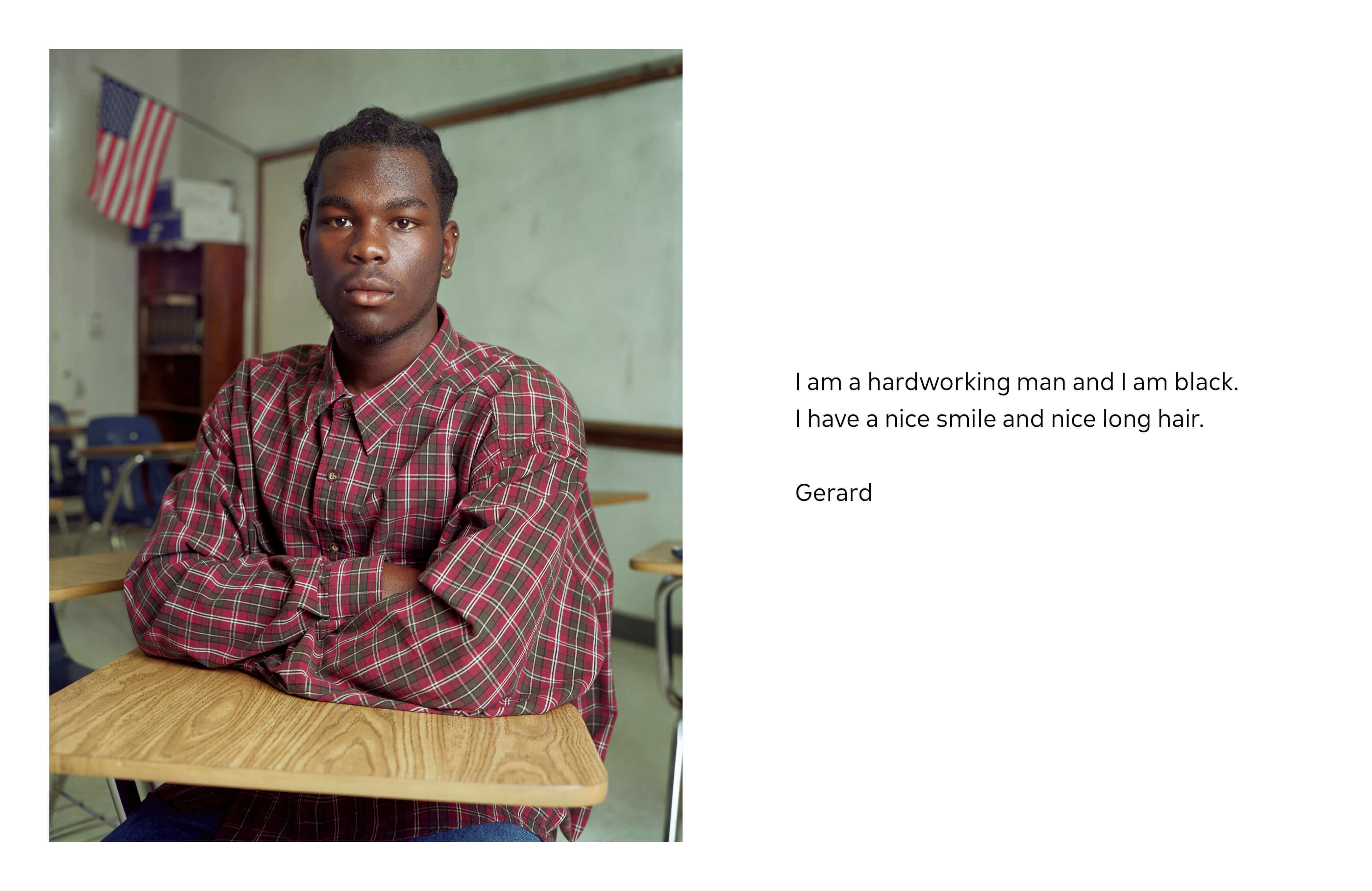 Gerard, Edgewater High School, Orlando, FL, 2003 Pigmented inkjet print (printed 2019) Collection of the artist; courtesy Sean Kelly Gallery, New York; Stephen Daiter Gallery, Chicago; and Rena Bransten Gallery, San Francisco