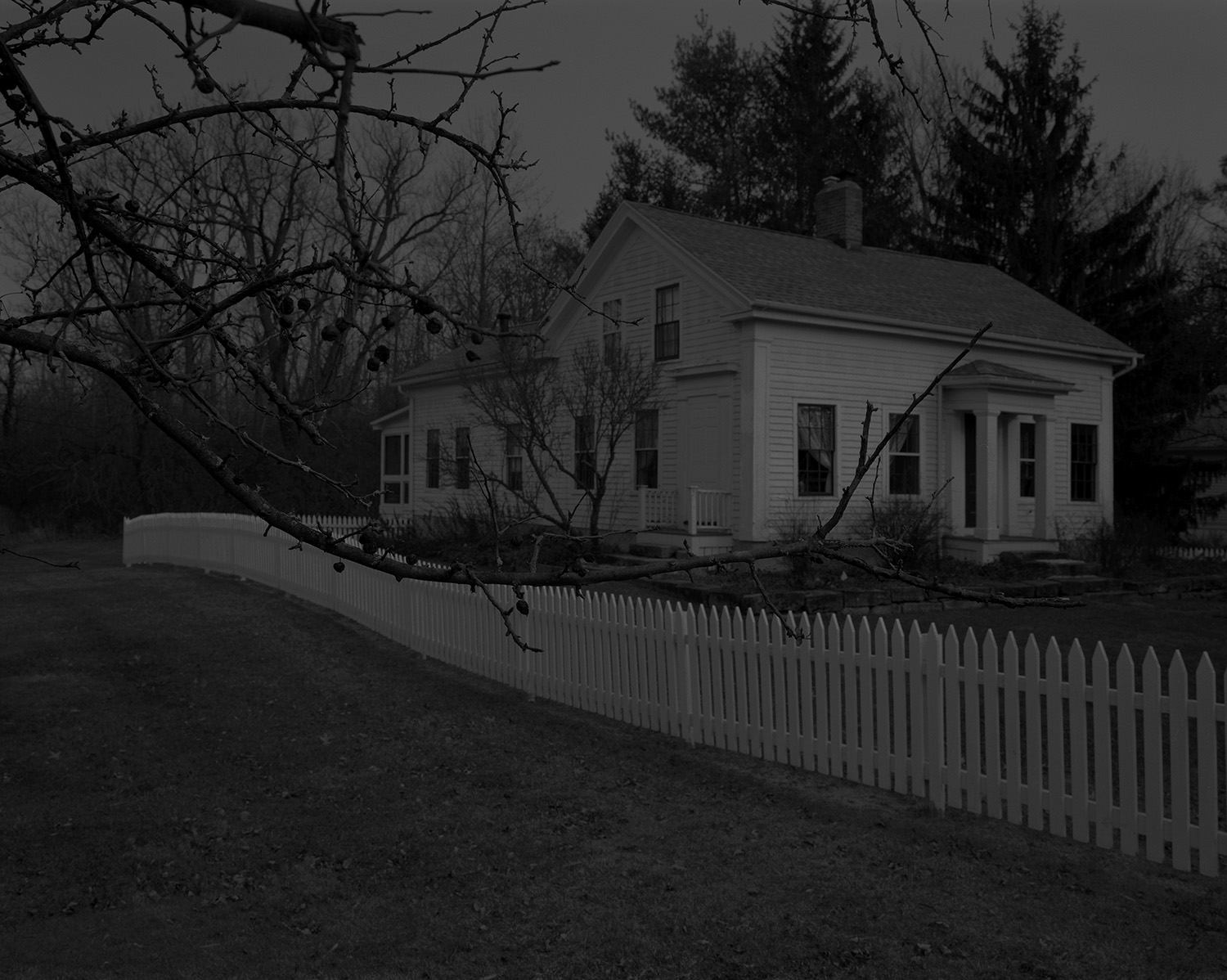 Untitled #1 (Picket Fence and Farmhouse), 2017 Gelatin silver print Rennie Collection, Vancouver