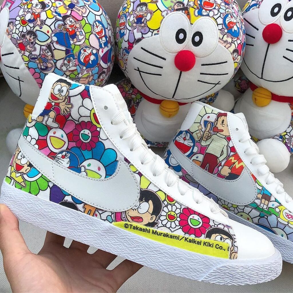 Billie Eilsh and Takashi Murakami Nike shoes